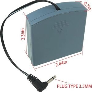 Safe Box Emergency Battery Box External Battery Double Connector Universal Safe Backup Suitable for Various DC Devices Toys LED Lighting Power Low Voltage Electrical Equipment Maintenance 3.5