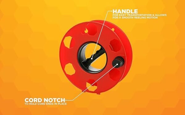 Woods E-102 Heavy Duty Cord Storage Wheel, 125-Foot - Image 4