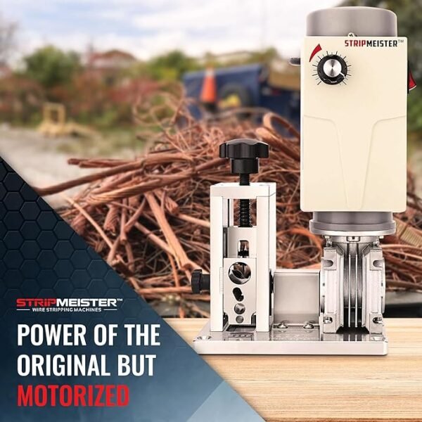 StripMeister E250 Wire Stripper Machine - Wire Stripping Machine For Electrical & Copper Wires, Electric Wire Stripping Machine Variable Speeds, Scrap Metal Stripping Made Easy - Image 6
