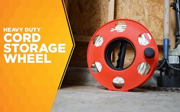 Woods E-102 Heavy Duty Cord Storage Wheel, 125-Foot - Image 2