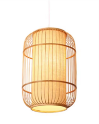 New Chinese Bamboo Woven Restaurant Lamps Japanese Simple Personality Zen Tea Room Lights Shrouded Woven Bamboo Chandelier