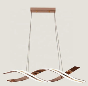 Modern Gold LED Rings Circles Chandelier LED Ceiling Hanging Lights Restaurant & Dining Room Pendant Light