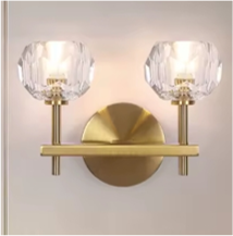 Crystal Led Mounted Indoor Wall Lamp for Living Room Bedroom Home Hotel Wall Sconce